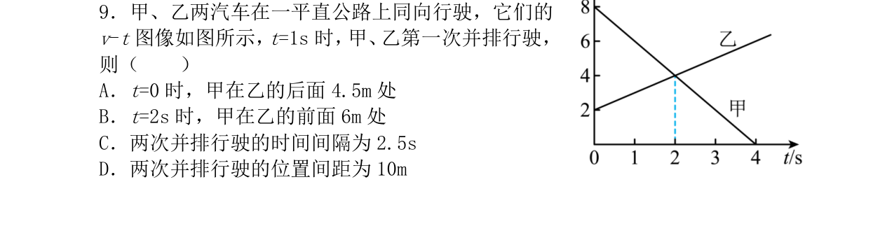 运动图像与追及相遇习题课课件封面