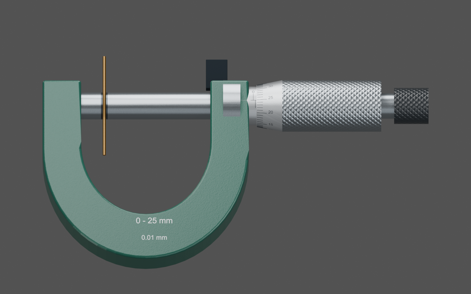 螺旋测微器 Blender 模型渲染预览