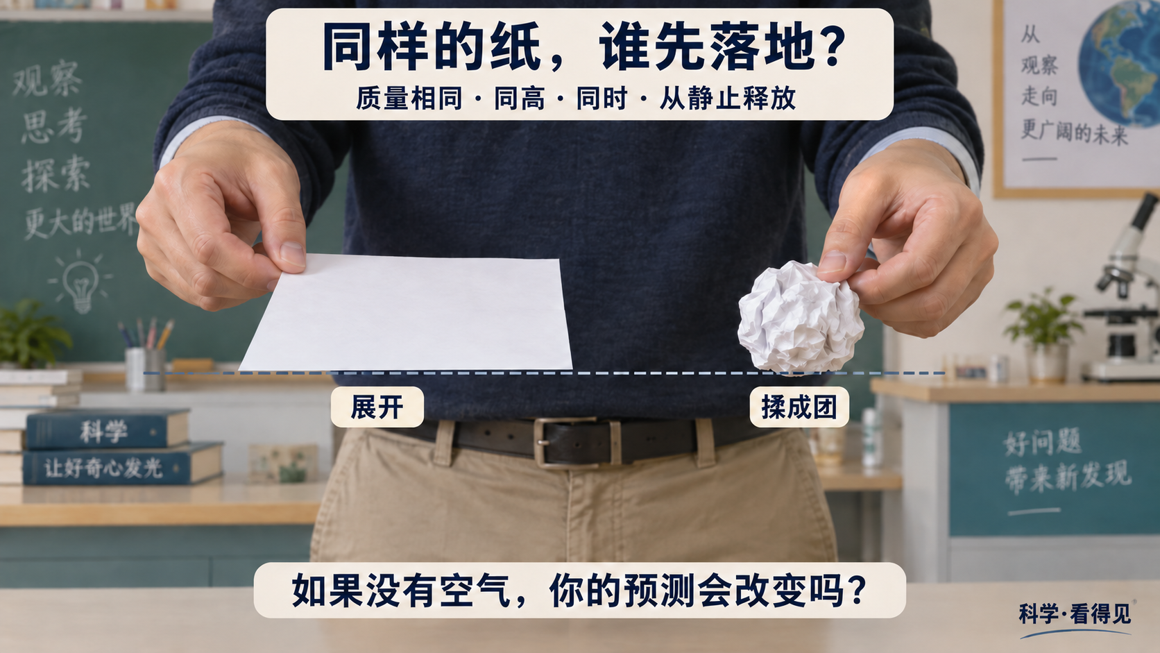 同样的纸，谁先落地？播客封面